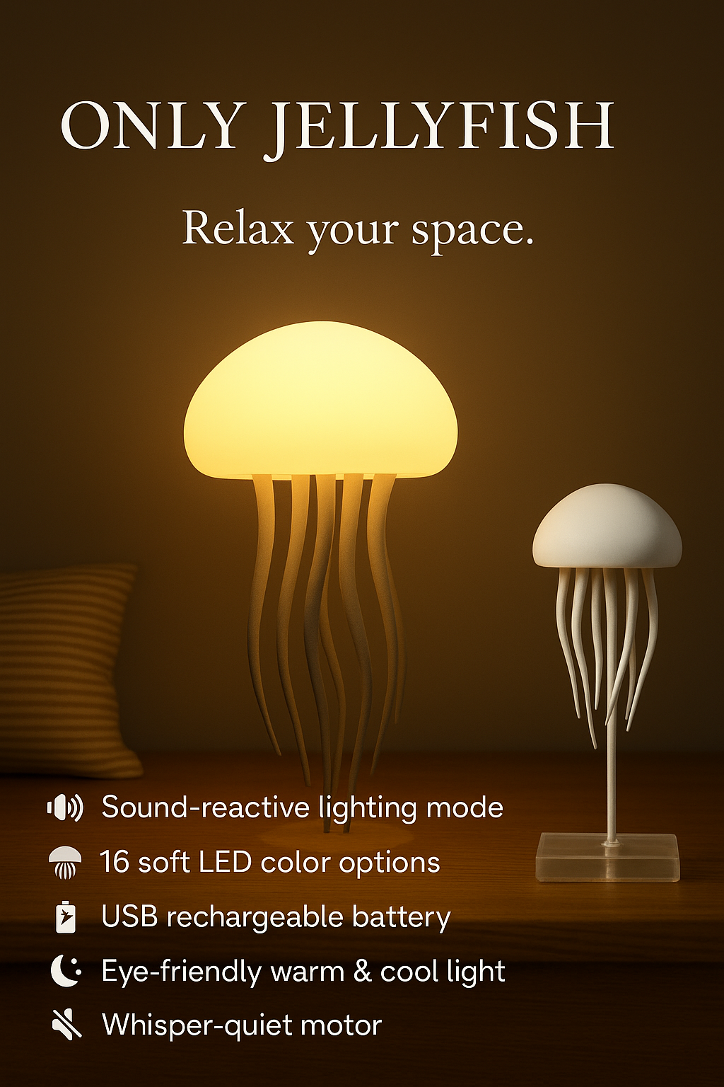 Jellyfish Ambient Mood Light Lamp